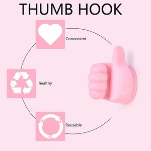 Silicone Thumb Wall <b>Hook</b> Self Adhesive Thumb Cable Organizer <b>Clips</b> Silicone Key <b>Hook</b> Holder Wall Hangers - Product Image 5