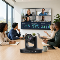 Caméra PTZ 4K AI à suivi automatique NDI HX2 Free-D avec zoom 20X, système de conférence audio-vidéo double mode USB LAN PoE pour diffusion en direct