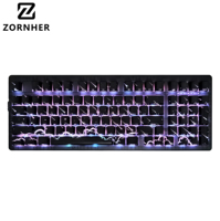 Clavier de jeu mécanique sans fil ZORNHER ZH980 BT à trois modes, 97 touches, rétroéclairage RVB, échangeable à chaud, USB Type-C pour