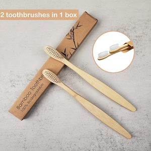 Brosse à dents en bois biodégradable super douce - Product Image 5
