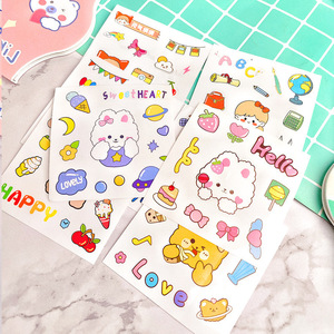 Cute Cartoon <b>Stickers</b> For Kids DIY Waterproof Paper <b>Sticker</b> <b>Sheet</b> Home Decoration - Product Image 2