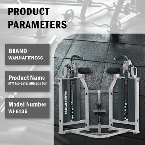 Máquina de Curl de Bíceps Iso-Lateral con Peso Integrado MTS de Rosen Fitness para Ejercicios de Fuerza y Musculación - Product Image 2