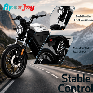 Moto électrique ApexJoy Tromox M03T 400W 25 km/h Conforme aux normes légales Autonomie de 80 km 48V 24Ah Phare LED rétro Fournisseur direct d'usine - Product Image 5