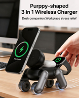 Chargeur sans fil 3 en 1, support de charge multifonction pour téléphone, chargeurs sans fil pour iPhone, AirPods, écouteurs, montre connectée