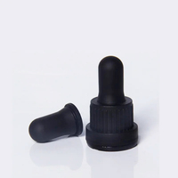 Ampoule en plastique blanche, noire, rouge, bleue, grise pour bouchon compte-gouttes en verre