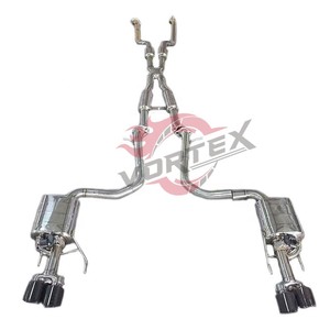 Sistema de Escape Catback Valvetronic de Acero Inoxidable 304 Personalizado Vortex, Pulido a Espejo, para Lexus RC350 3.5L 2014-2021, Doble Salida - Product Image 1
