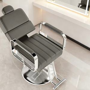 Premium <b>Barber</b> <b>Chair</b> with Round Base Thickened Seat Ergonomic Backrest for Salon - Product Image 3