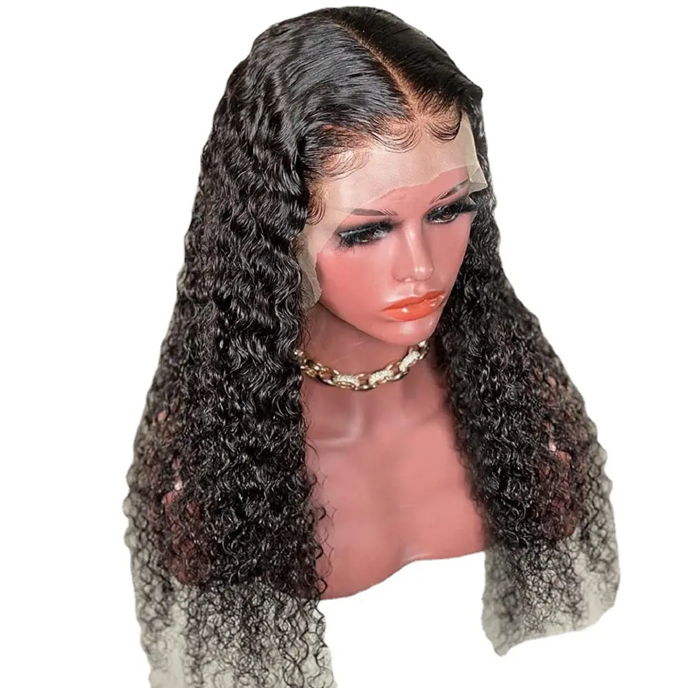 Lace Half Wig Heat Resistant Vendors Hair Wigs For Black Women Long curly Synthetic Hair Wig With Lace Front