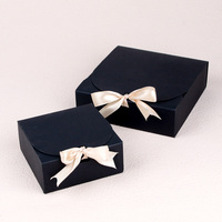 KM Boîte en papier kraft blanc avec logo personnalisé multi-tailles pour mariage, fête, cadeau, bricolage, artisanat