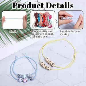 Cordón de Macramé Elástico de 2 mm, Longitud Personalizable, Alta Tenacidad, para Zapatos, Prendas, Abalorios, Costura, Joyería, Manualidades - Product Image 3
