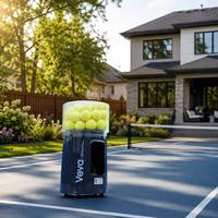 Lanceur de balles de tennis professionnel intelligent R3 Pro AI, programmable 28 points, 90 km/h, mise à niveau OTA, commande vocale, portable, 80 balles, 6H