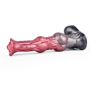 Monster Animal Thick Fantasy Alien Horse Knotted <b>Dildo</b> with Suction Cup Big Silicone Anal Plug for G-Spot Soft for Women and Men - Product Image 4
