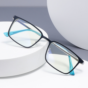 Partagas Mode Photochromiques Photogray Rectangulaires Anti-Lumière Bleue Blocage de <span class=keywords><strong>Couleur</strong></span> Lunettes Optiques Monture pour Hommes - Product Image 2