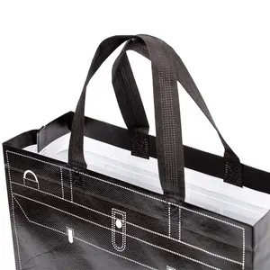 卸売ベストプライスエクストラワイド不織布バッグラミネートカスタムプリント再利用可能な不織布ショッピングバッグ