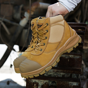 Botas <span class=keywords><strong>Zapatos</strong></span> de protección laboral con cremallera lateral Smash A prueba de pinchazos Antideslizante Botas de senderismo de trabajo resistentes al desgaste - Product Image 6