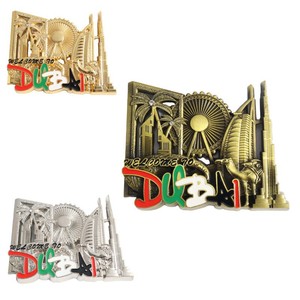 Imán de Refrigerador de Recuerdo de Dubái, Burj Khalifa, Imán de Metal 3D para Refrigerador, Regalo de Viaje de los Emiratos Árabes Unidos, Decoración con Baño de Oro, Plata y Bronce - Product Image 5