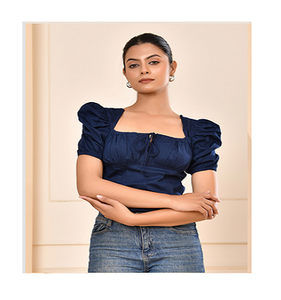 Top Estivo Intrecciato con Stampa per Donne, Leggero, Morbido e Comodo, Ideale per Feste, Picnic e Viaggi - Product Image 1