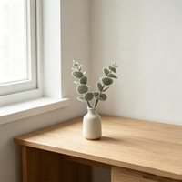 Mini Künstliche Plastik-Silberdollar-Eukalyptusblätter, Hochwertige Nachbildung, Langlebiges Künstliches Grün für Hochzeiten