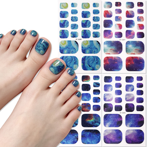 Pegatinas para Uñas de los Pies Vibrantes, No Tóxicas, con un Estilo Sexy, Impresionante y Estético, con un Degradado Brillante en <span class=keywords><strong>Morado</strong></span> y Rosa, Ideales para las Vacaciones de Verano - Product Image 4