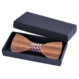Noeuds <span class=keywords><strong>papillon</strong></span> en <span class=keywords><strong>bois</strong></span> faits à la main avec boîte cadeau pour hommes - Product Image 4