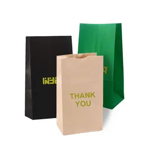bag foldable flat pack gift boxes portable clear window coffee laminated pp woven paper bag
