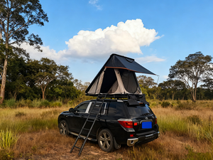 Tente de toit 4x4 tout-terrain pour voiture, style trigone, en aluminium et tissu Oxford, imperméable quatre saisons, pour 2 à 4 personnes - Offre Spéciale - Product Image 5