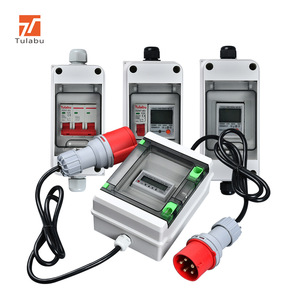 เครื่องวัดพลังงานดิจิตอลแบบท่อ 50A หน้าจอ LCD เฟสเดียว กล่องมิเตอร์กันน้ำพร้อมปลั๊ก CEE - Product Image 1