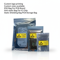 Sacs de protection ESD 8x10 pouces, sacs antistatiques Faraday de qualité supérieure pour GPU, SSD, HDD, cartes de circuits imprimés, stockage d'électronique industrielle