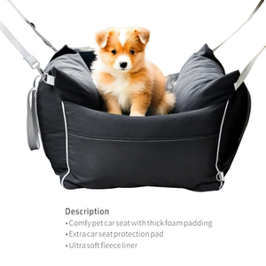 <span class=keywords><strong>Rehausseur</strong></span> de siège de voiture portable pour animaux de compagnie <span class=keywords><strong>Cosy</strong></span> Travel avec sangle réglable pour petits chiens et chats - Product Image 2