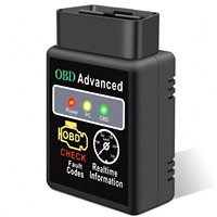 Adaptateur de scanner de diagnostic OBD2, lecteur de codes de panne de voiture avec données en temps réel et indicateurs d'état LED