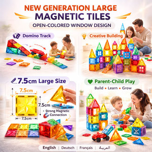 Jouets de construction magnétiques <span class=keywords><strong>Maison</strong></span> de princesse pour filles, jouets pour filles de 3, 4 et 5 ans, jouets de construction STEM pour enfants - Product Image 4
