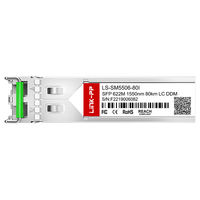 622M SFP SMF 1550nm 80km Dubleks LC Endüstriyel Fiber Optik Alıcı-Verici Modülü