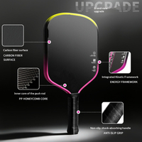 Raquette de pickleball T700 en fibre de carbone, ensemble tout-en-un pour débutants et professionnels, design de cadre WIDEBODY, 200-230g, 40,5x16mm