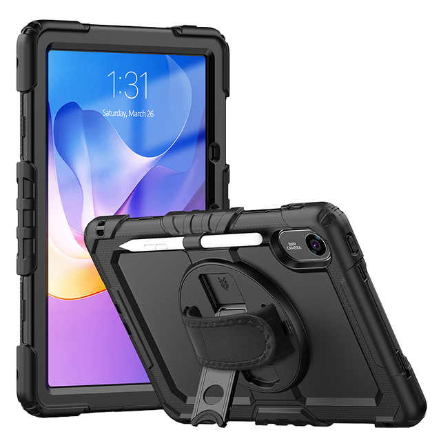 Rugged Heavy Duty Silicone Tablet Case Shockproof Protective Case Back Cover With Kickstand for iPad Air11 M3 A3266 M2 A2902