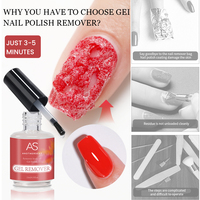 Dissolvant de vernis à ongles Private Label Burst Nail Gel Liquide 15ml Sans parabène Élimine rapidement le vernis UV Soak-Off