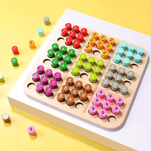 Enfants en bois éducatifs <span class=keywords><strong>Sudoku</strong></span> jeux mathématiques pensée logique Intelligence Montessori échecs Puzzle casse-tête InteractiveToys - Product Image 2