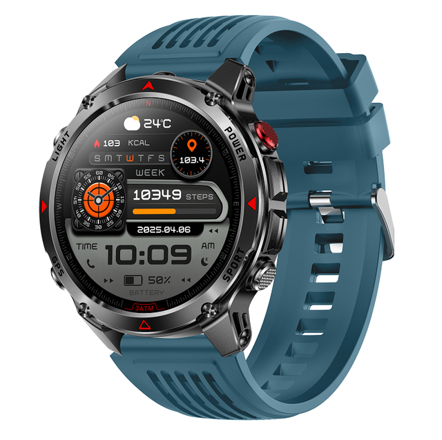 New Round Outdoor GPS Smart Watch Fitness Tracker Message Notification 1.46 Inch High-definition Display Smart Watch for Men