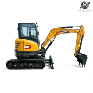 Excavadora Mini Sany35U Usada, 3.7 Toneladas, Cucharón de 0.15m³, Marca China Original, Excavadora de Construcción de Tamaño Pequeño, Pocas Horas de Uso - Product Image 1