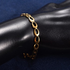 Bracelet à maillons en acier inoxydable avec grands yeux, pour femmes et hommes, chaîne de cheville, bracelet de poignet, accessoires de bijoux en métal - Product Image 4