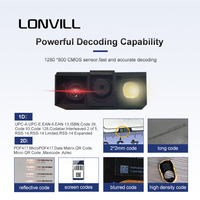 Máquina Expendedora Automática LONVILL con Escaneo de 360°, Software de Seguimiento de Inventario, Código QR, Transportador, Montaje Fijo, Escáner QR OEM