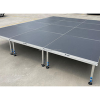 Plateforme de scène portable avec pieds réglables pour mariages, événements, concerts et réunions