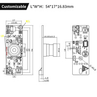 Módulo de Cámara USB con Sensor CMOS Micro de 2MP, 1080P, Visión Nocturna IR, AR0230, HDR y Micrófono Dual