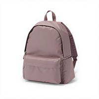 Sac à dos unisexe MUJI de style japonais pour étudiants, en nylon, couleur unie, imperméable, portable, grande capacité, pour voyages transfrontaliers