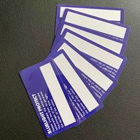 Kit de cartes de test de lumière bleue transfrontalière – Détecteur de lumière bleue pour verres de lunettes (chinois et anglais) – Testé avec lampe anti-lumière bleue