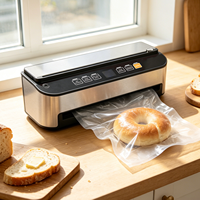 Machine de mise sous vide automatique OEM avec coupe-sac intégré, modes sec/humide, indicateur LED, compacte et portable pour bocaux