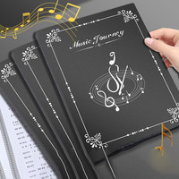 Carpeta con Clip de Material PP A4 para Organización de Partituras de Piano