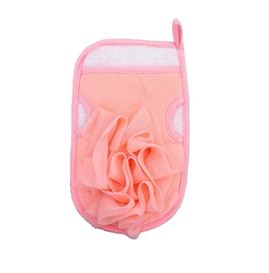 Gants de SPA écologiques 2-en-1 en éponge pour le corps et le visage, exfoliants et nettoyants, vente en gros - Product Image 3