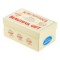 Boîte Cadeau Rétro Rectangulaire pour Biscuits, Flocons de Neige, Caramel, Pâtisseries Fourrées au Riz Glacé (Qualité Alimentaire)
