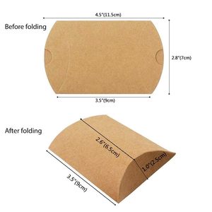 Boîte à dragées en papier kraft personnalisée avec nom de marque, réutilisable pour bonbons <span class=keywords><strong>et</strong></span> petites entreprises - Product Image 3