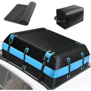 Porte-bagage à toit pour toutes les voitures, porte-bagage, avec tapis antidérapant, 21 pieds cubiques, coque souple